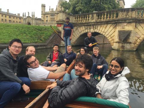 Punting on river cam