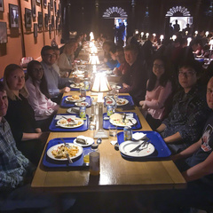 Group dinner at Trinity College